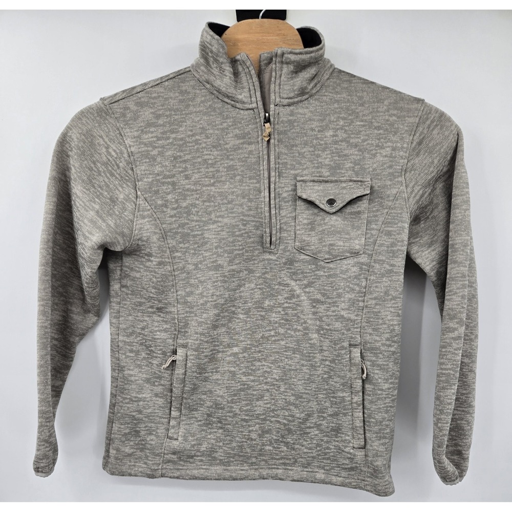 Mountain Khakis Sweater Mens M Old Faithful 1/4 Zip Classic Fit Gray‎ Pull Over - Picture 2 of 12